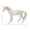 Silver Glam Aluminum Sculpture, Horse 17" x 23" x 6"